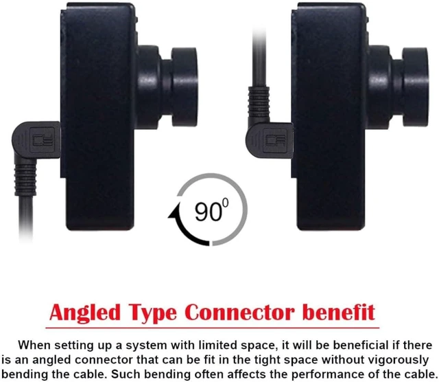 Alt view image 7 of 7 - chenyang 2 Pack Mini USB Cable,USB 2.0 Male to Mini USB 5 Pin Male 90 Degree Left/Right Angled Charging Data Transfer Extension Cable Black 1.64FT/0.5M