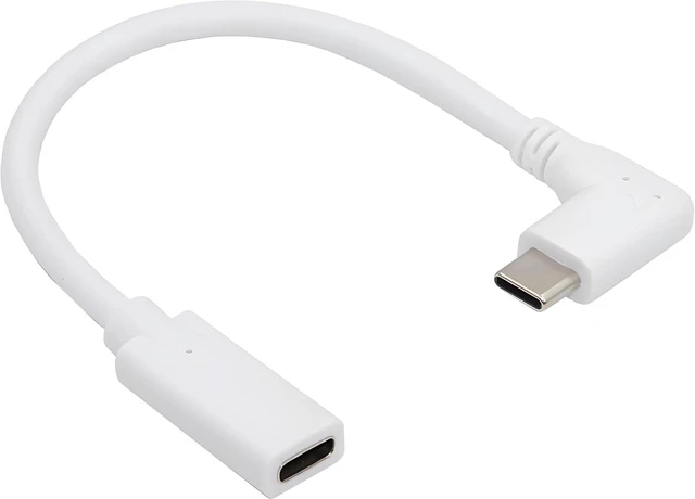 Main image of chenyang USB C Extension Cable, USB 2.0 Type C Male to Female PD65W Fast Charging Data Transfer 90 Degree Angled Extension Cable 16CM