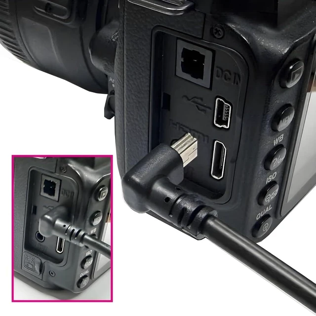 Alt view image 6 of 7 - chenyang Mini USB Cable,USB 2.0 Male to Mini USB 5 Pin Male 90 Degree Down Angled Charging Data Transfer Extension Cable Black 1.5M for Dash Cam/GPS/Microphone