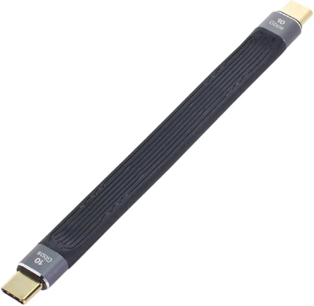Alt view image 2 of 7 - cablecc USB 3.1 Type A Female to USB3.0 Type A Male Extension Flat Slim FPC 10Gbps Data Cable 13cm for Laptop & Desktop