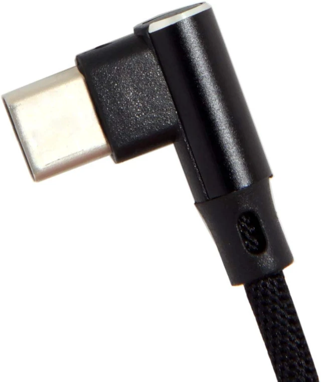 Alt view image 7 of 7 - chenyang 5.91 Inch Short USB C Cable,Dual 90 Degree Angled USB 2.0 to USB C Data Charging Extension Nylon Braided Cable for Power Bank