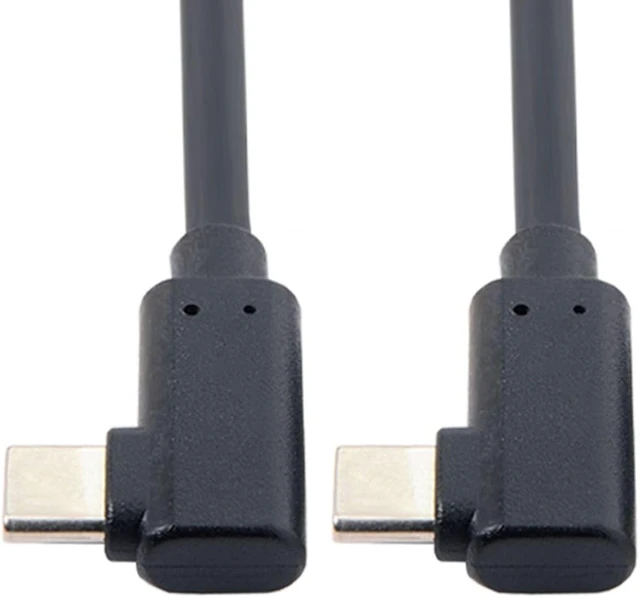 Alt view image 6 of 7 - chenyang USB C to C Cable USB 3.1 Gen 2 10Gbps USB C Male to Male 90 Degree Angled PD 65W Fast Charging Extension Cable 1.0M