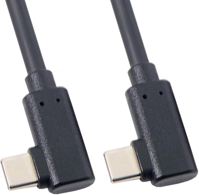 Alt view image 7 of 7 - chenyang USB C to C Cable USB 3.1 Gen 2 10Gbps USB C Male to Male 90 Degree Angled PD 65W Fast Charging Extension Cable 1.0M