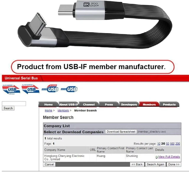 Alt view image 4 of 7 - cablecc USB5.0 80Gbps Flat Slim FPC Male to Male 240W 16K 8K 60Hz 5K Extension Cable Up Angled 90 Degree 20cm Compatible with 40Gbps USB4.0 Thunderbolt3/4/5