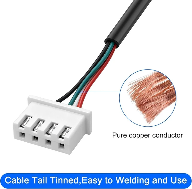 Alt view image 3 of 7 - XMSJSIY 1/8" 3.5mm TRRS to XH2.54 4Pin Terminal Male to Female