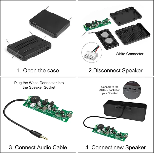 Alt view image 6 of 7 - XMSJSIY 1/8" 3.5mm TRRS to XH2.54 4Pin Terminal Male to Female