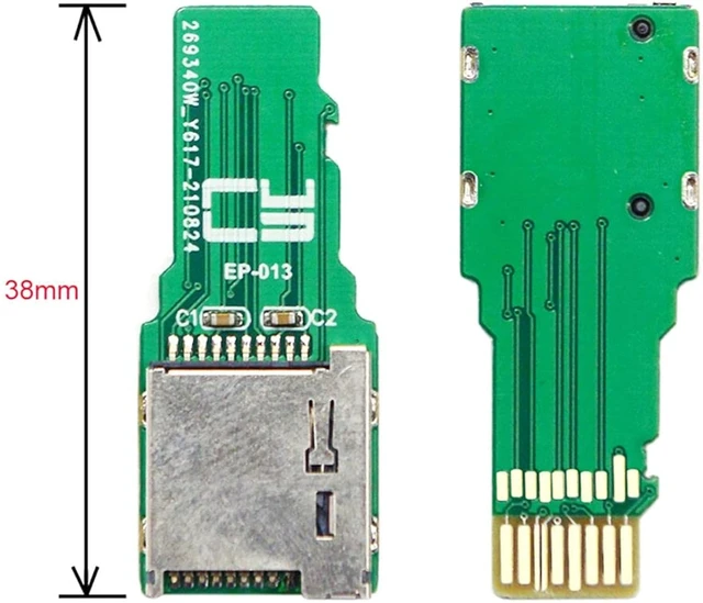 Alt view image 3 of 7 - Chenyang TF Micro SD Card Male Extender to TF Card Female Extension Adapter PCBA SD/SDHC/SDXC UHS-III UHS-3 UHS-2