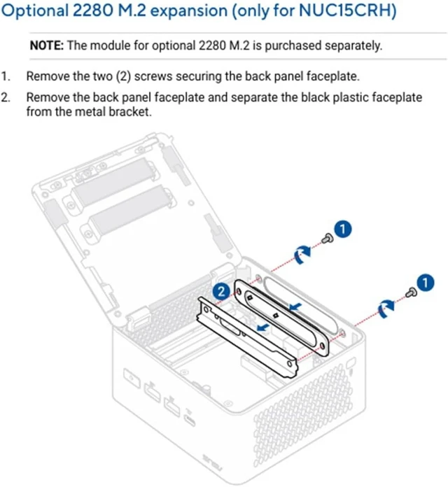 Alt view image 7 of 7 - chenyang PCI Express 5.0/4.0 M.2 to NVME/Oculink SFF-8612 Adapter for NUC 15 Pro NUC15CRH Built-in Port Upgrade Expansion Adapter