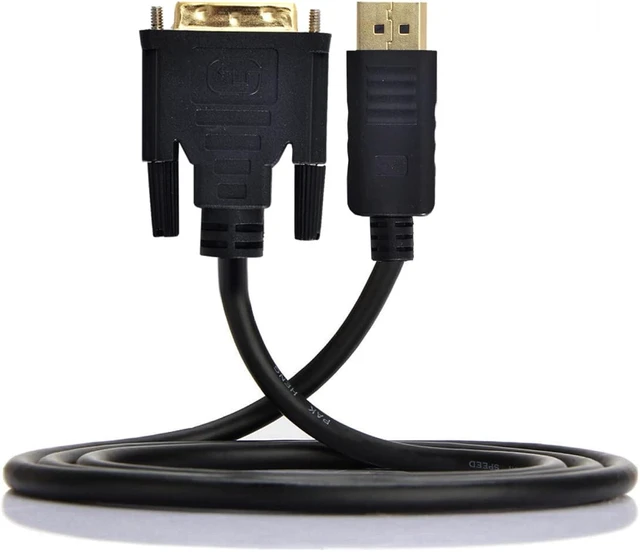 Alt view image 2 of 7 - chenyang DisplayPort DP Male Source to DVI Male Single Link Video 1080p 60hz Cable 6ft 1.8m for DVI Monitor