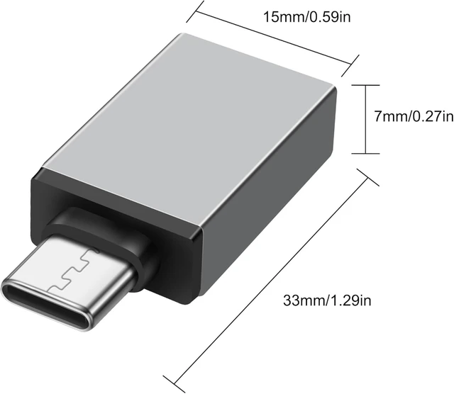 Alt view image 2 of 7 - XMSJSIY USB Data Blocker USB Type C to Type A Adapter -2PCS