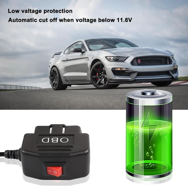 Alt view image 5 of 7 - XMSJSIY OBD/OBD2 to Micro USB Power Cable for Dash Camera OBDII Power Cable