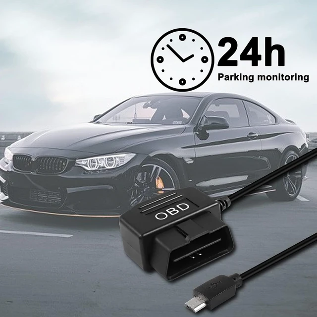 Alt view image 6 of 7 - XMSJSIY OBD/OBD2 to Micro USB Power Cable for Dash Camera OBDII Power Cable