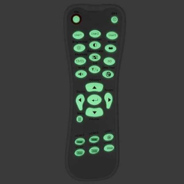 Alt view image 4 of 4 - BR-3003B Replacement Remote Control for Optoma Projector L-27-5KEY