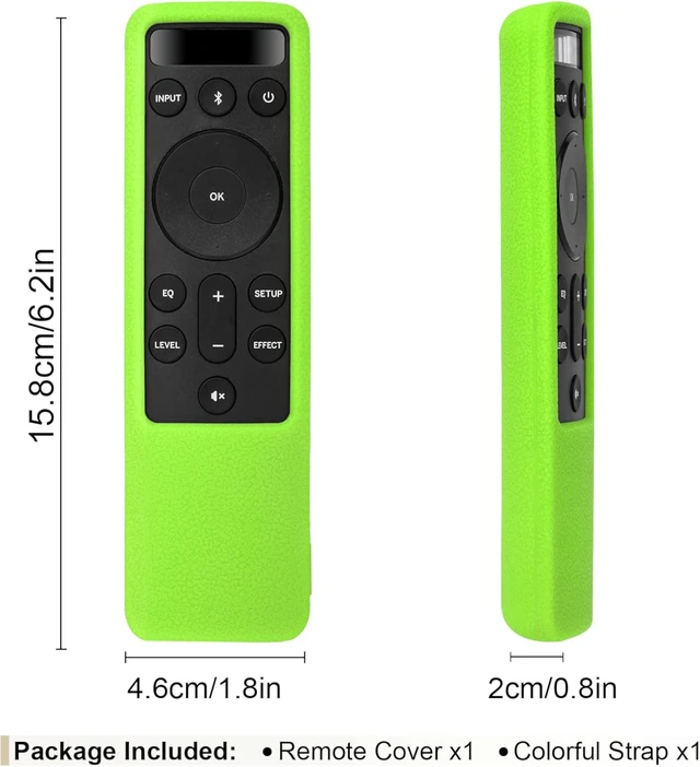 Alt view image 3 of 7 - Luminous Green Silicone Case for Vizio 5.1 2.1 Home Theater D21 Remote