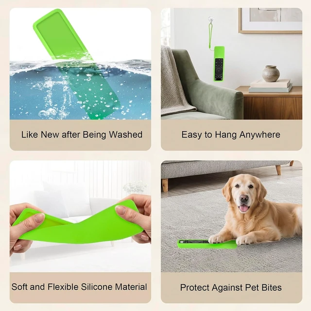 Alt view image 7 of 7 - Luminous Green Silicone Case for Vizio 5.1 2.1 Home Theater D21 Remote