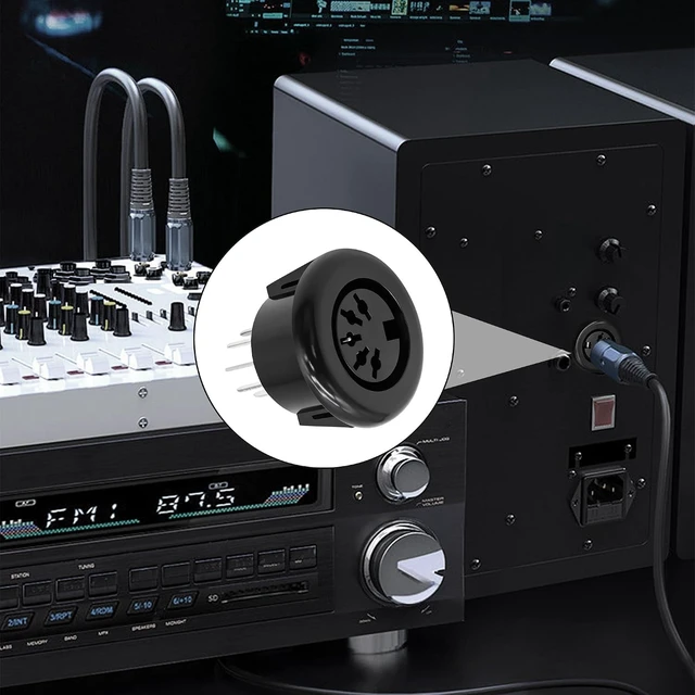 Alt view image 5 of 7 - XMSJSIY MIDI 5Pin DIN Panel Mount Female Jack Socket Audio Connector -5PCS