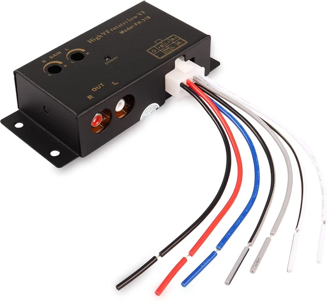 Main image of XMSJSIY Car Audio High to Low Converter Line Input to RCA Stereo Output