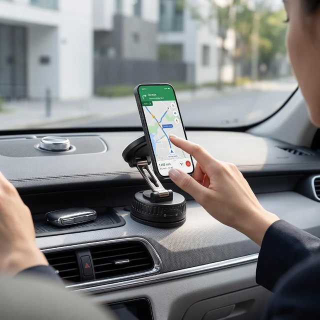 Alt view image 5 of 7 - LICAEVEY Magnetic Car Phone Mount Wireless Charging 360 Foldable