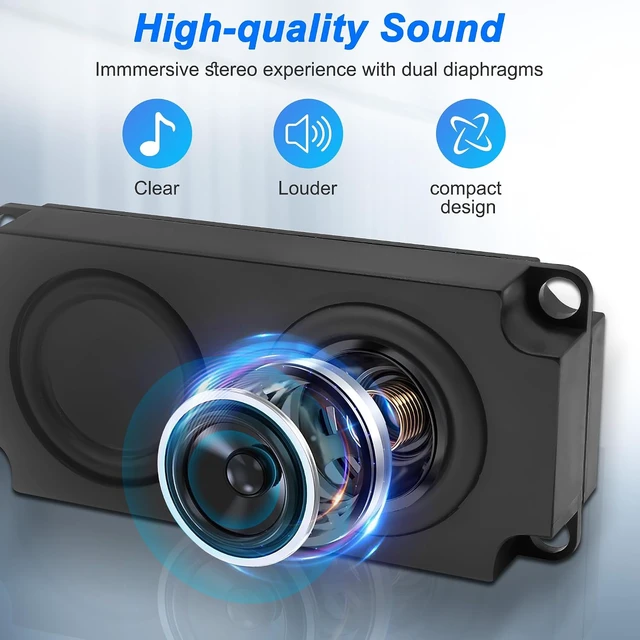 Alt view image 3 of 7 - XMSJSIY USB Type C Computer Speaker Laptop Speaker 3W