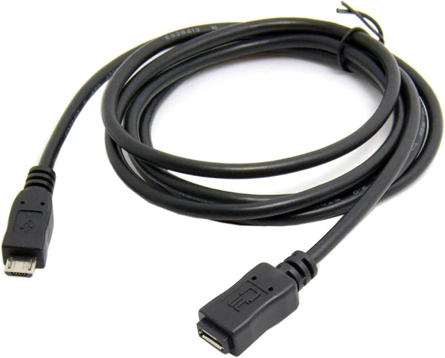 Alt view image 6 of 7 - cablecc 5ft Full Pin Connected Micro USB 2.0 Type 5Pin Male to Female Cable for Tablet & Phone & OTG Extension (150cm)