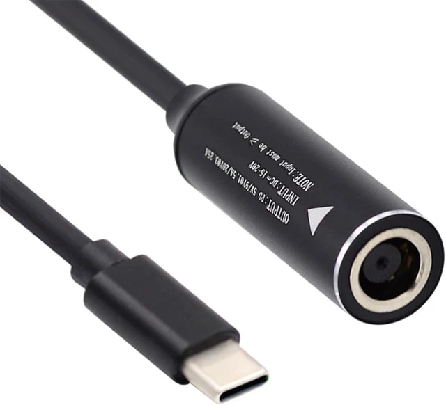 Main image of cablecc 7.4x5.0mm Input DC Jack to USB-C Type-C Power Plug Charge Cable for PD 9V 15V 20V 65W Laptop Phone