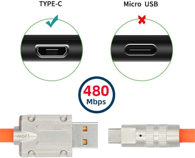 Alt view image 6 of 7 - cablecc Type A USB-A to 5Pin Micro USB USB2.0 Data Cable Liquid Silicone Ultra Soft Power Fast Charge for Laptop Tablet Phone