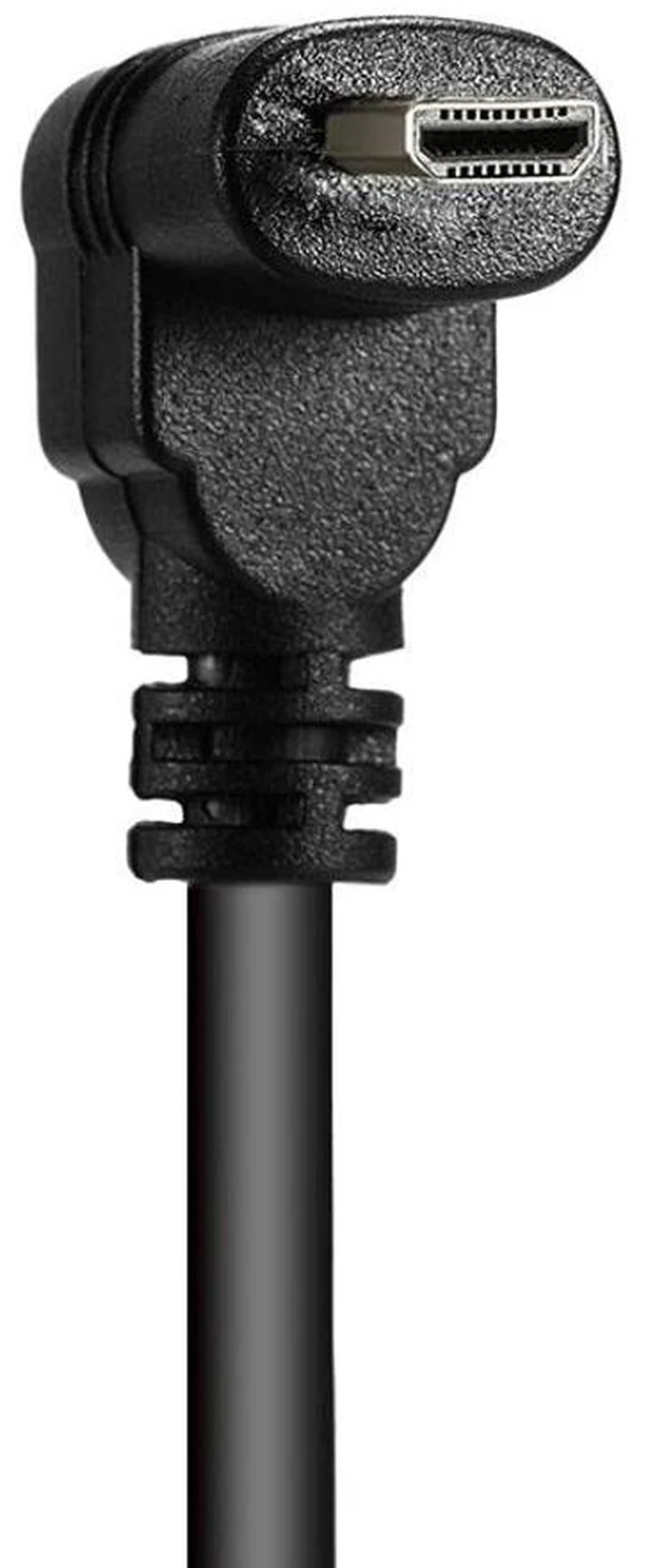 Alt view image 3 of 7 - chenyang CY HDMI Male to Micro HDMI Male Down Angled 90 Degree HDTV Cable for Cell Phone & Tablet & Camera 50cm