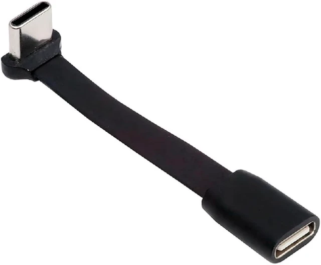 Main image of cablecc Ultra Slim Flat Cable Male to Female for 65W Fast Charging & Data Sync Male to Female Extension for Laptops Tablets Phones
