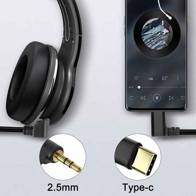 Alt view image 5 of 7 - XMSJSIY Type C to 2.5mm Audio Cable USB C Male to 2.5mm TRS 3 Pole Male AUX 90 Degree Right Angle Headphone Jack Replacement Extension Cable Gold Connector Plated- 29cm/11inch 2Pcs
