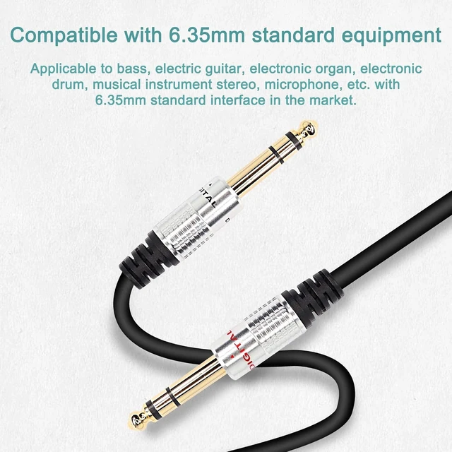 Alt view image 4 of 7 - XMSJSIY 6.35mm 1/4TRS Headphone Splitter Cable1/4 inch TRS Female to Dual