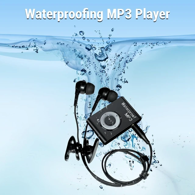 Alt view image 4 of 7 - Water Proof IPX8 MP3 Music Player, Portable Underwater Player with Wired Headphones for Swimming with Music, Podcasts (Black)