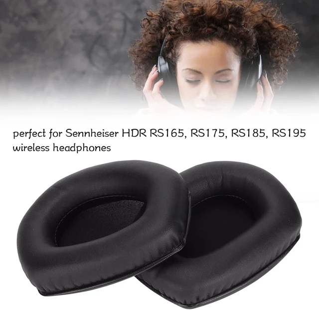 Alt view image 2 of 7 - LICAEVEY Replacement Ear Pads, High Elasticity Comfortable Protein Leather Memory Foam for HDR RS165 RS175 RS185 RS195, Wireless Headphones Improve Sound Quality Long Term Wear