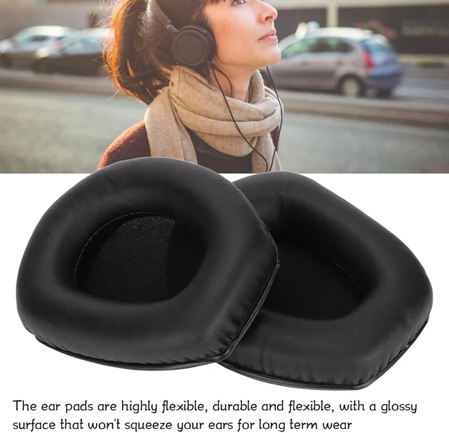 Alt view image 3 of 7 - LICAEVEY Replacement Ear Pads, High Elasticity Comfortable Protein Leather Memory Foam for HDR RS165 RS175 RS185 RS195, Wireless Headphones Improve Sound Quality Long Term Wear