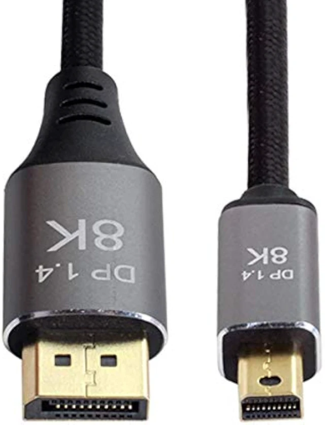 Alt view image 6 of 7 - Chenyang 2m Mini DP to DP 4K 8K DisplayPort Cable for Video PC Laptop TV