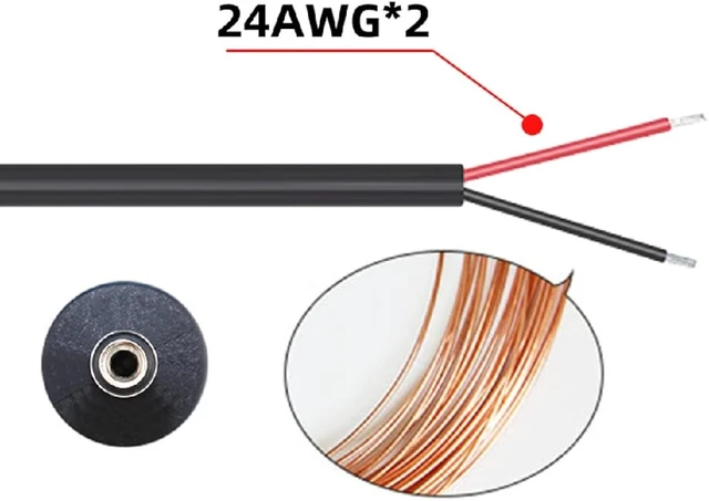 Alt view image 2 of 7 - cablecc USB-C 5.1K Resistor Type C Input to 5V DC 5.5 * 2.1mm Output Power Charge Cable 100cm for DC5V Desk Lamp Fan Camera