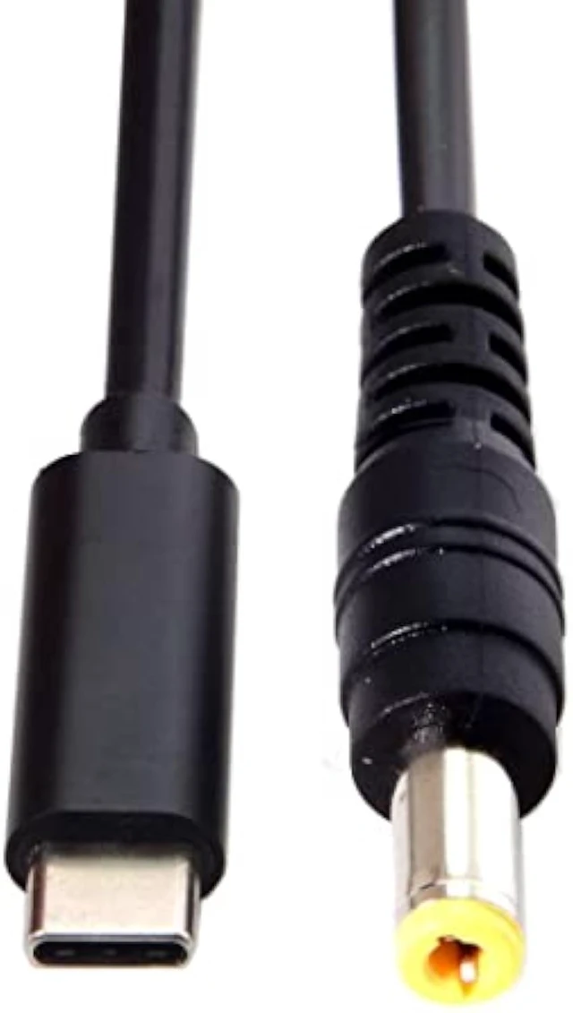 Alt view image 7 of 7 - chenyang USB C to DC 5.5x2.5MM PD65W Fast Charging Power Cable for Laptop 5.91FT/1.8M