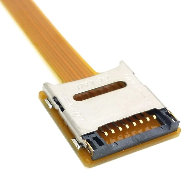 Alt view image 4 of 7 - chenyang Micro SD TF Memory Card Kit TF Male to Female Soft Flat FPC Extension Cable 10cm