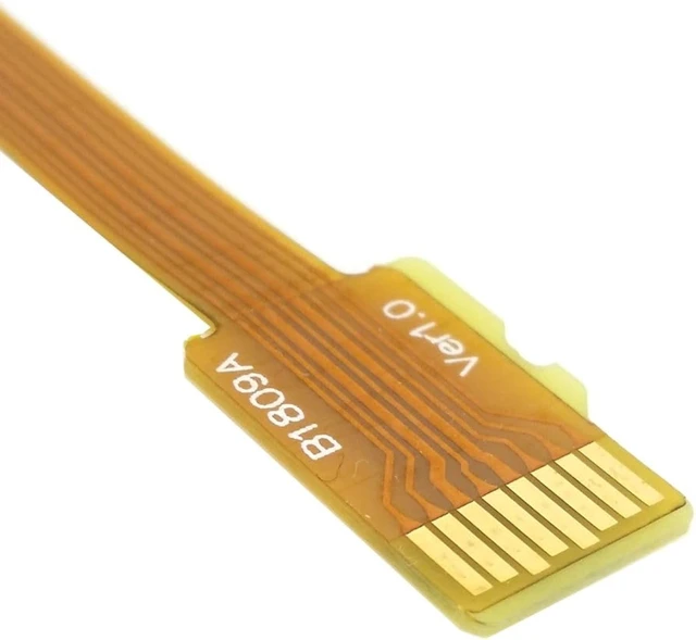 Alt view image 5 of 7 - chenyang Micro SD TF Memory Card Kit TF Male to Female Soft Flat FPC Extension Cable 10cm