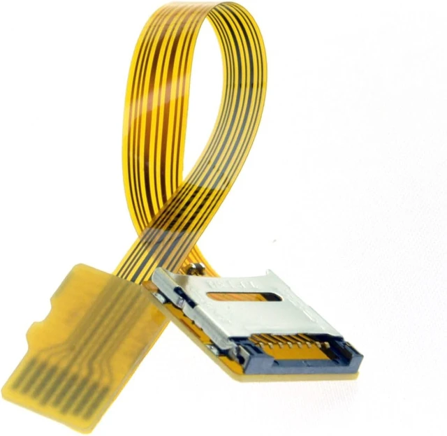 Alt view image 6 of 7 - chenyang Micro SD TF Memory Card Kit TF Male to Female Soft Flat FPC Extension Cable 10cm