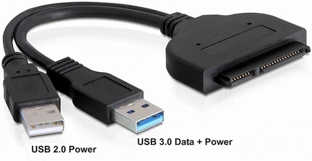 Alt view image 2 of 7 - chenyang SATA to USB Cable USB 3.0 to 2.5" SATA 22Pin Hard Disk Driver Cable with USB Power Cable