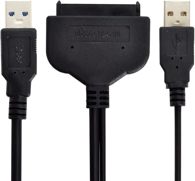Alt view image 4 of 7 - chenyang SATA to USB Cable USB 3.0 to 2.5" SATA 22Pin Hard Disk Driver Cable with USB Power Cable