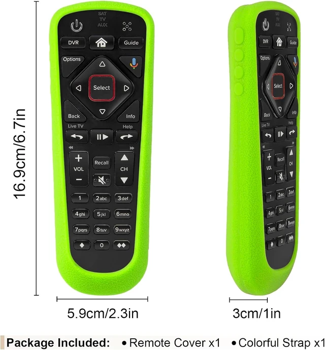 Alt view image 2 of 7 - Luminous Green Remote Case for Dish Network 52.0 54.0 Remote Control