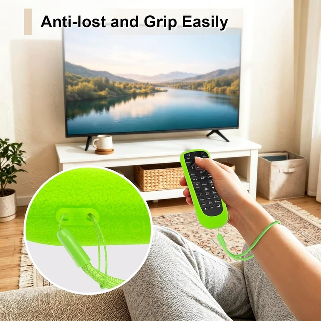 Alt view image 6 of 7 - Luminous Green Remote Case for Dish Network 52.0 54.0 Remote Control
