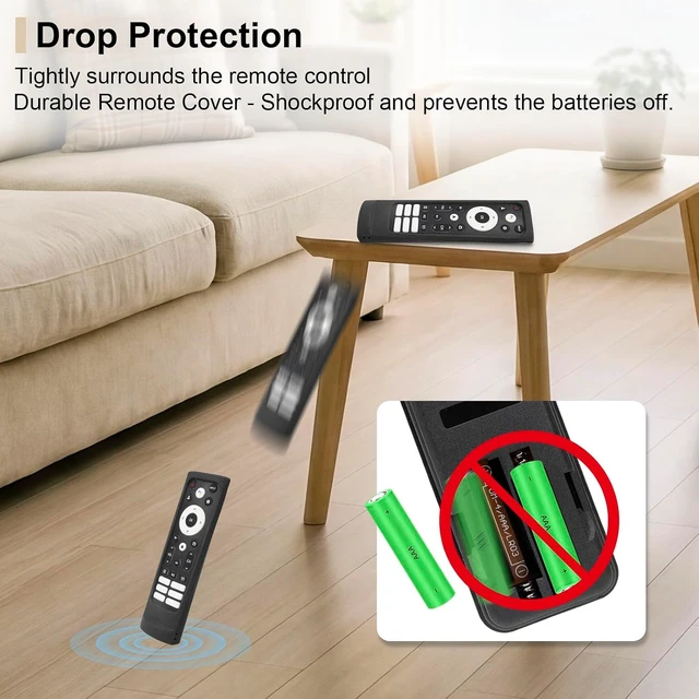 Alt view image 3 of 7 - Protective Silicone Case for Hisense ERF3A90 Voice Remote Control