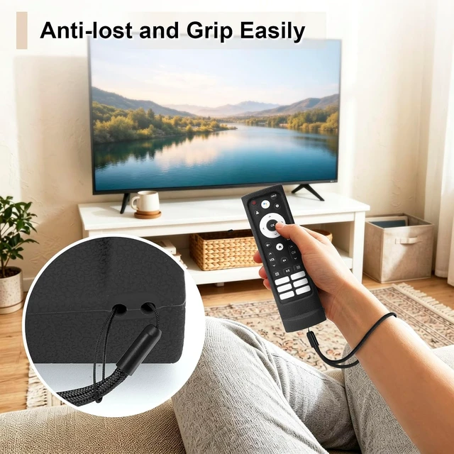 Alt view image 5 of 7 - Protective Silicone Case for Hisense ERF3A90 Voice Remote Control