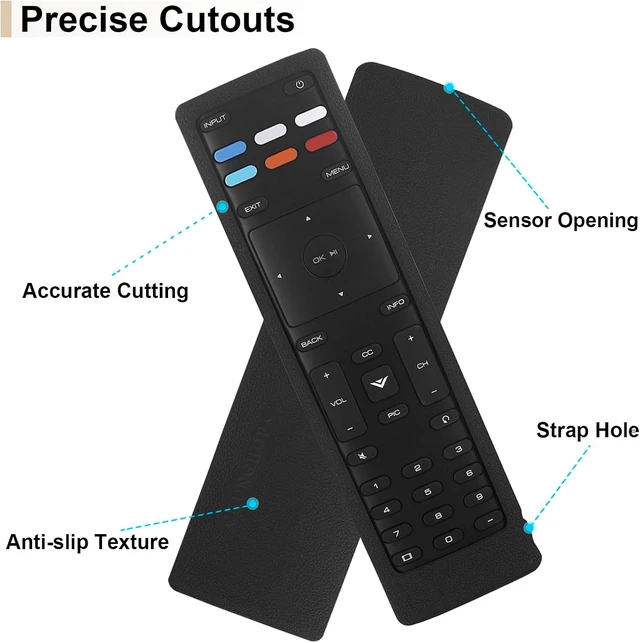 Alt view image 4 of 7 - Silicone Case for Vizio XRT136 / XRT140 Smart TV Remote Control