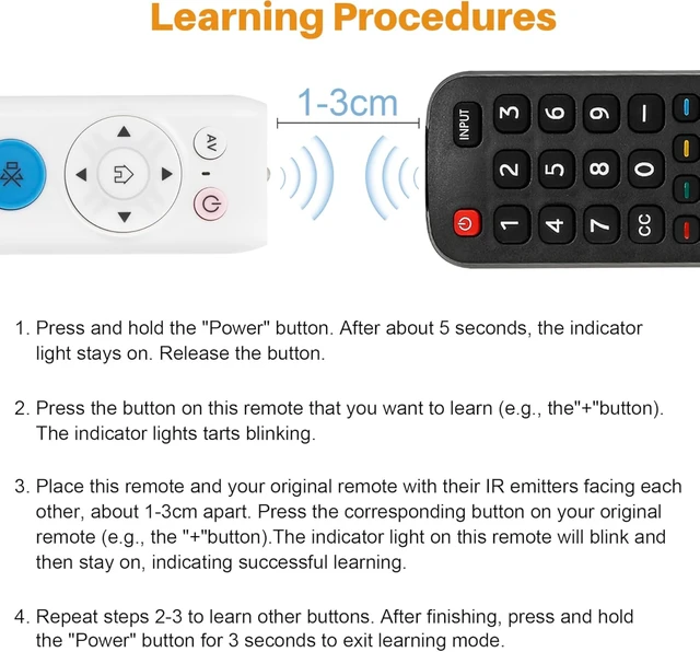 Alt view image 4 of 7 - Universal IR Learning Remote Control for All Infrared-Controlled Devices