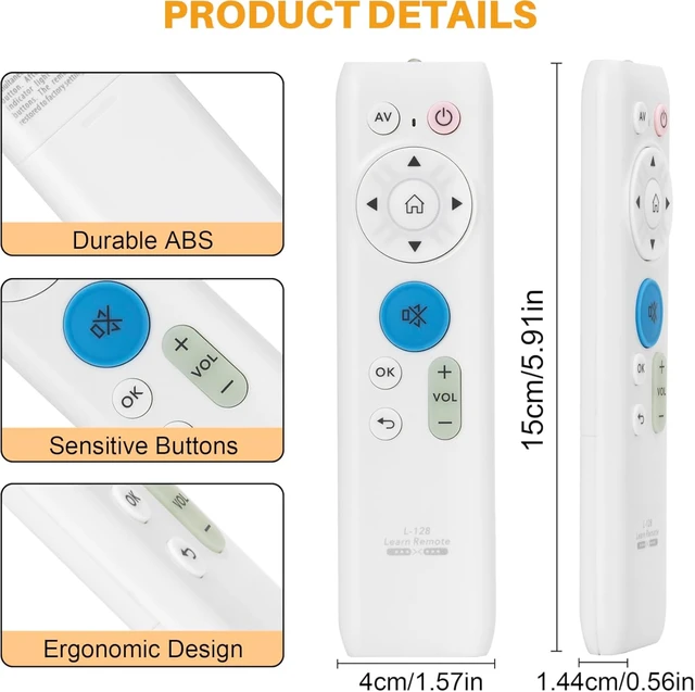 Alt view image 6 of 7 - Universal IR Learning Remote Control for All Infrared-Controlled Devices