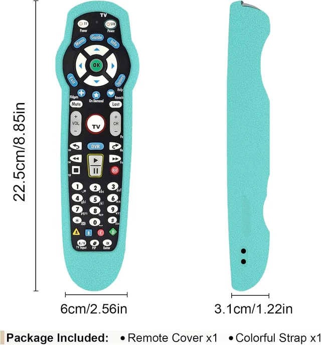 Alt view image 3 of 7 - Luminous Blue Cover for Verision Fios VZ P265v4 P265v5 RC1445302/00B Remote