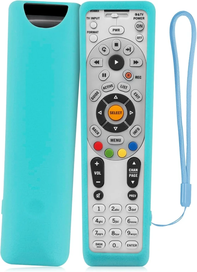 Alt view image 6 of 7 - Luminous Blue Silicone Case for DirecTV RC64 RC65 RC65X RC66RX RC66 Remote